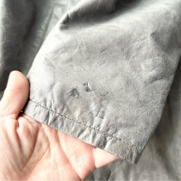 M.Julian Distressed Durable Leather Quilted lining Moto Jacket - Picture 15 of 16
